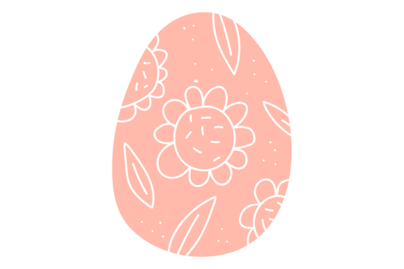 Download Pink Egg with Decorative Pattern. Cute E - Decorative Collection