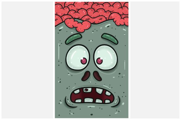 Download Zombie Face with Disbelieving Expression - Expression Collection