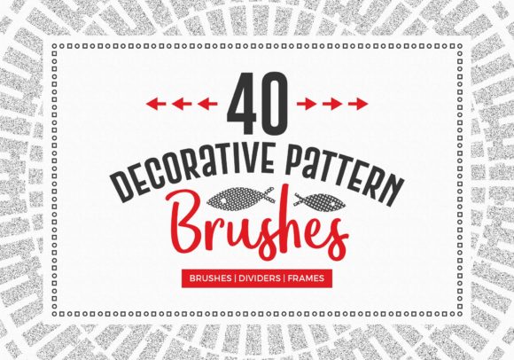 Download 40 Decorative Pattern Brushes - Decorative Collection