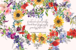 Download Watercolor Hand Drawn Wreath Collection - Wreath Collection