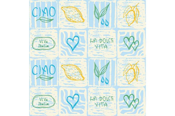Download Decorative Amalfi Style Seamless Pattern - Decorative Collection