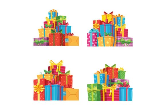 Download Christmas Presents in Gift Boxes - Christmas Collection