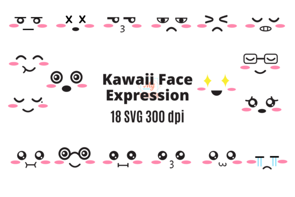 Download Kawaii Face Expression Svg - Expression Collection