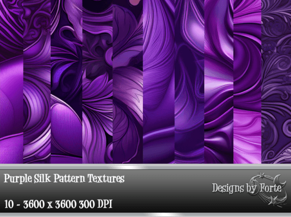 Download Purple Silk Pattern Textures - Silk Collection