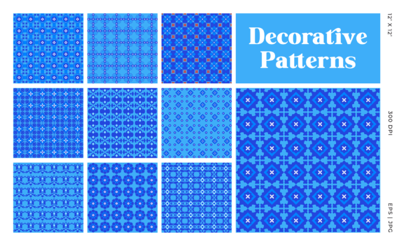 Download Blue Decorative Pattern. - Decorative Collection