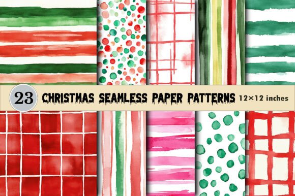 Download Christmas Seamless Paper Patterns - Christmas Collection