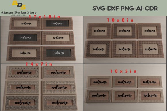 Download Decorative Pattern Photo Frame SET 296 - Decorative Collection