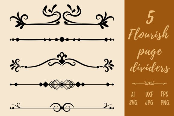 Download Decorative Vintage Flourish Page Divider - Decorative Collection